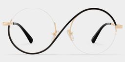 Flozif Round Black Glasses2