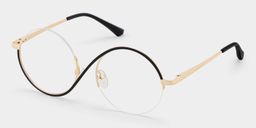 Flozif Black Round Glasses4