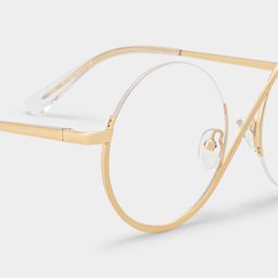 Flozif Round Gold Glasses4