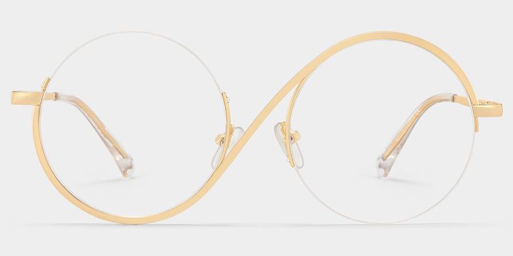 Flozif Round Gold Glasses