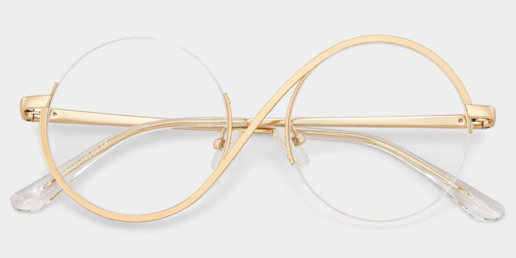 Flozif Round Gold Glasses