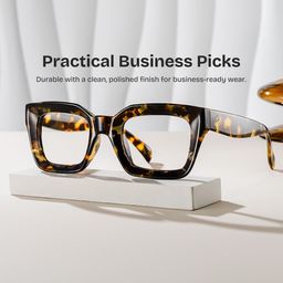 Nevaeh Square Tortoise Glasses0