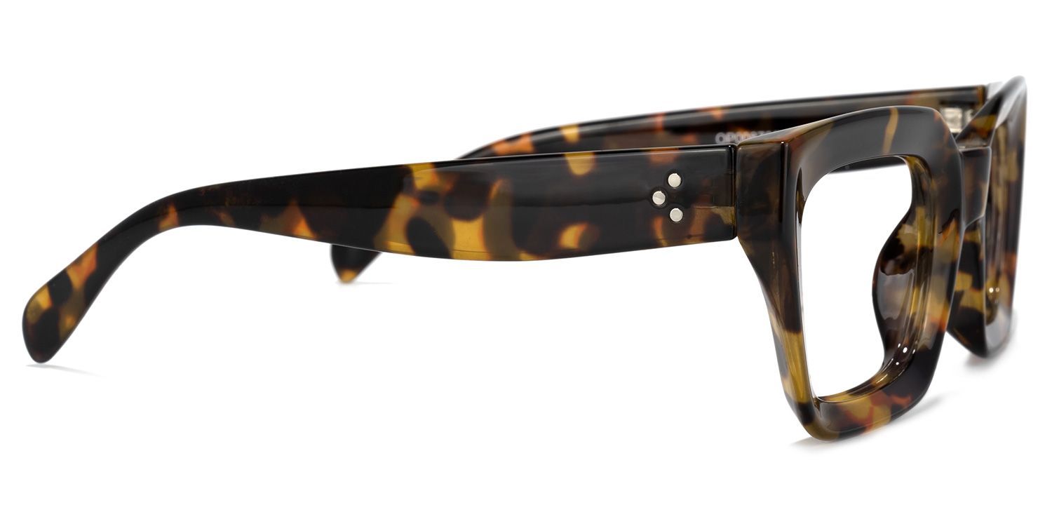 Nevaeh Square Tortoise Eyeglasses For Women and Men | ZEELOOL3