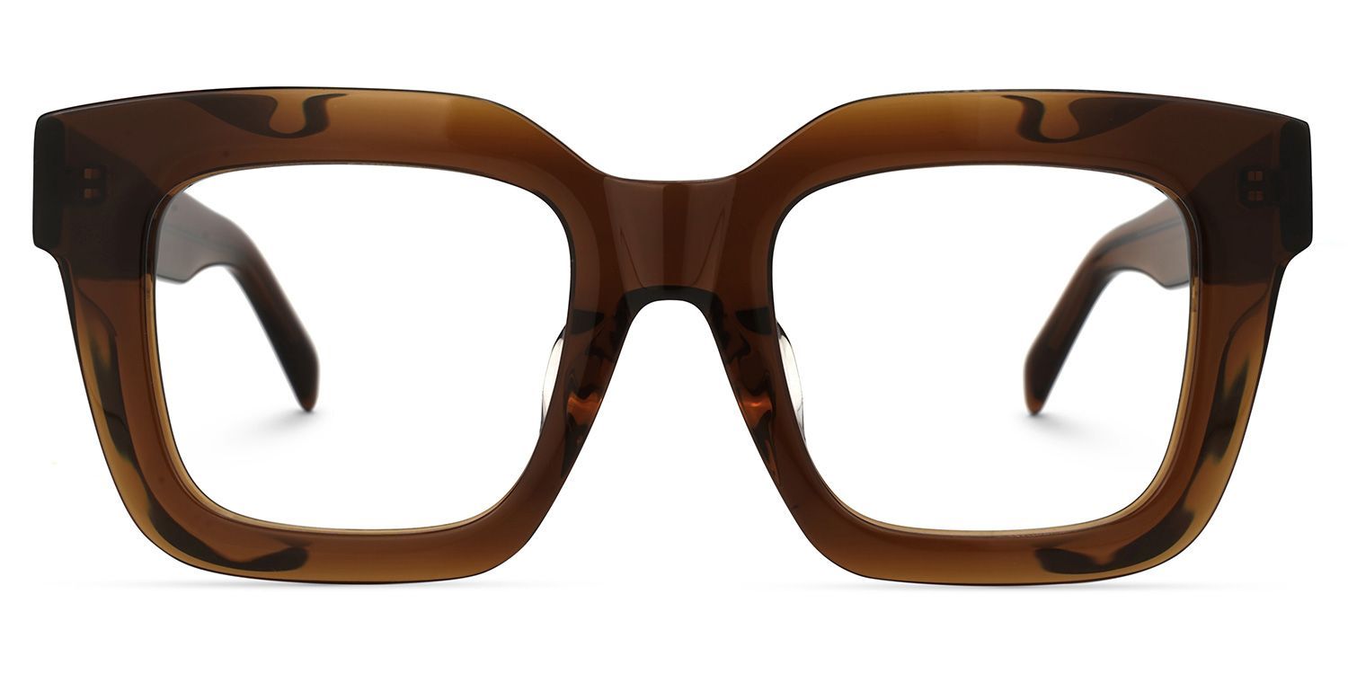 Trinity Square Tawny Frame Glasses | ZEELOOL1