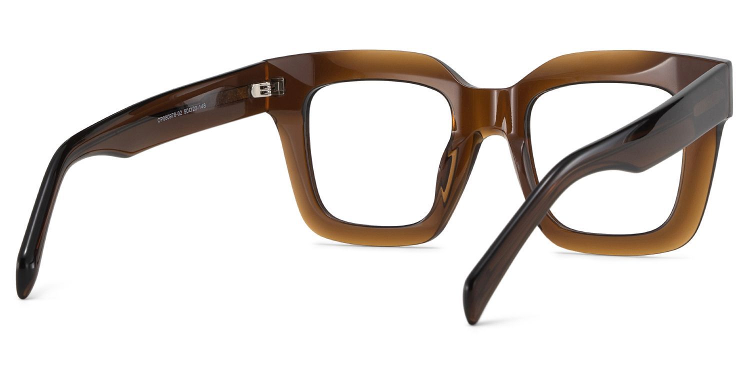 Trinity Square Tawny Frame Glasses | ZEELOOL4