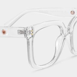 Ebony Clear Square Glasses5
