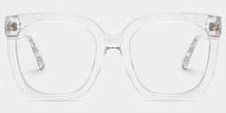 Ebony Square Clear Glasses2