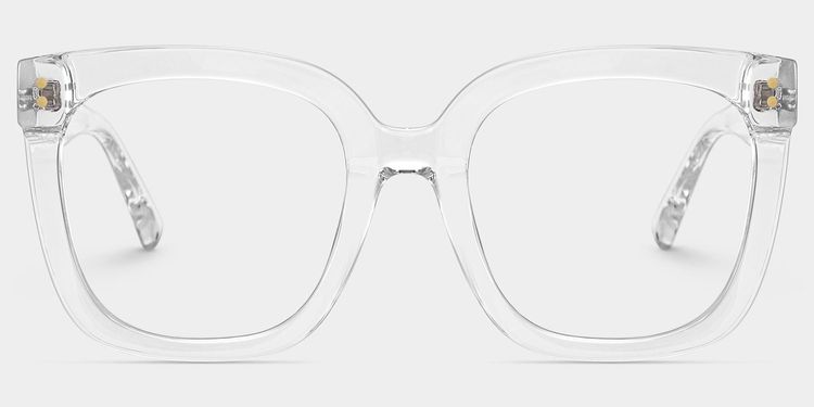 Ebony Clear Square Glasses