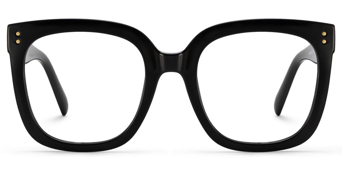 Ebony Square Black Glasses2