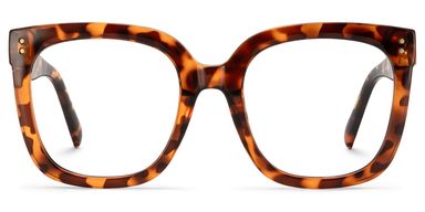 Ebony Square Tortoise Glasses
