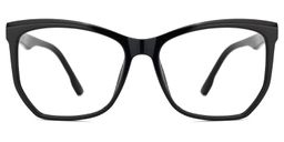 Libby Geometric Black Glasses0