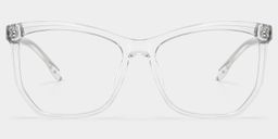 Libby Geometric Clear Glasses0