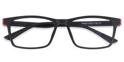 Cheche Rectangle Black Glasses2