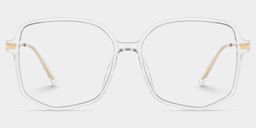 Payton Geometric Clear Glasses0