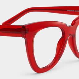 Yaser Cateye Red Glasses5