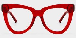 Yaser Cateye Red Glasses1