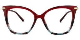 Lamar Butterfly Red Glasses0