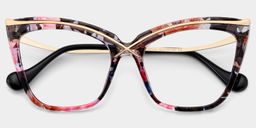 Winston Butterfly Floral Glasses2
