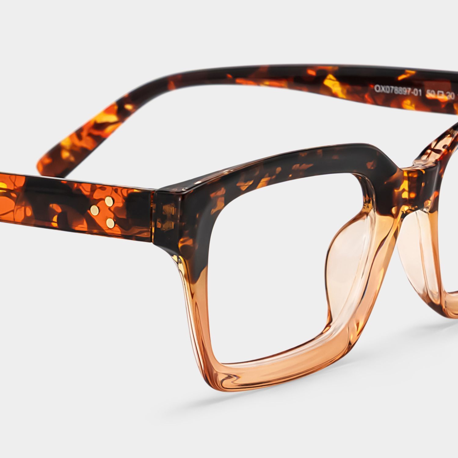 Grover Rectangle Tortoise Eyeglasses and Glasses Frames4