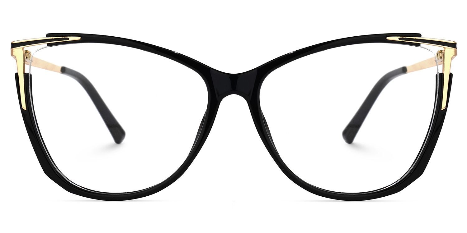 Yomary Black Cat Eye Frame Glasses for Women | ZEELOOL0