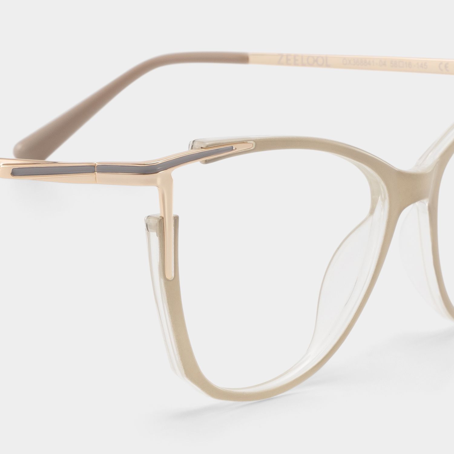 Yomary Cateye Khaki EyeGlasses | Zeelool Optical5
