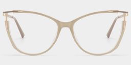 Yomary Cateye Khaki Glasses1