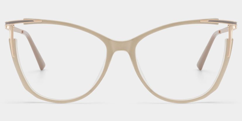 Yomary Khaki Cat eye Glasses
