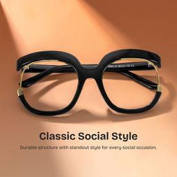 Darice Round Black Glasses0