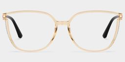 Annalisa Square Beige Glasses1