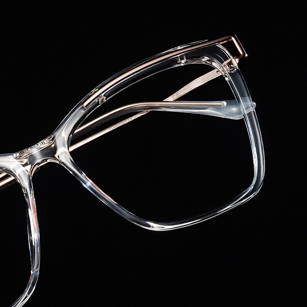 Krystle Square Clear Frame Glasses | ZEELOOL1