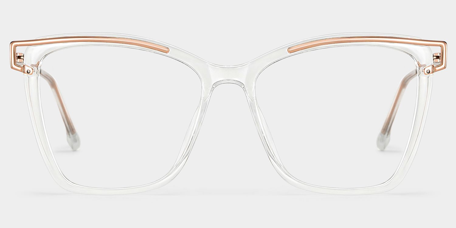 Krystle Square Clear Frame Glasses | ZEELOOL3