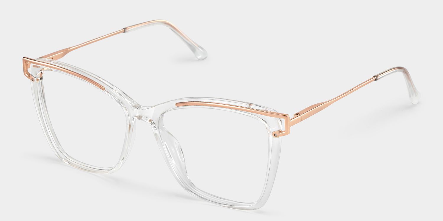 Krystle Square Clear Frame Glasses | ZEELOOL5