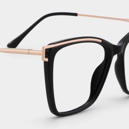 Krystle Square Black Glasses6