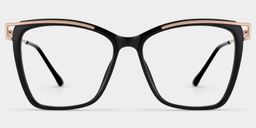 Krystle Square Black Glasses2