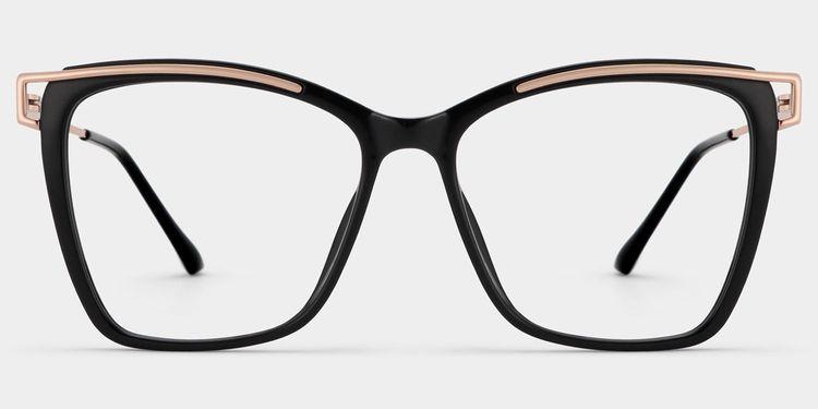 Krystle Square Black Glasses