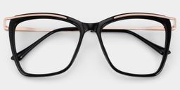 Krystle Square Black Glasses3