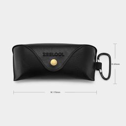 High-Quality Black Leather Eyeglass Case1