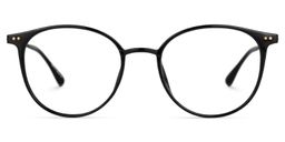 Judsy Round Black Glasses0