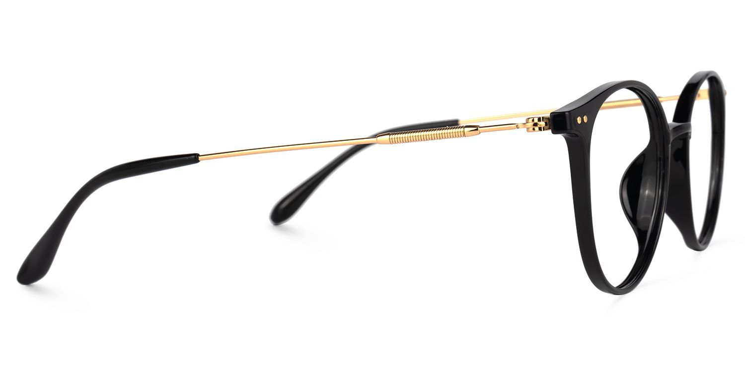 Judsy Round Black Glasses | Zeelool Glasses2