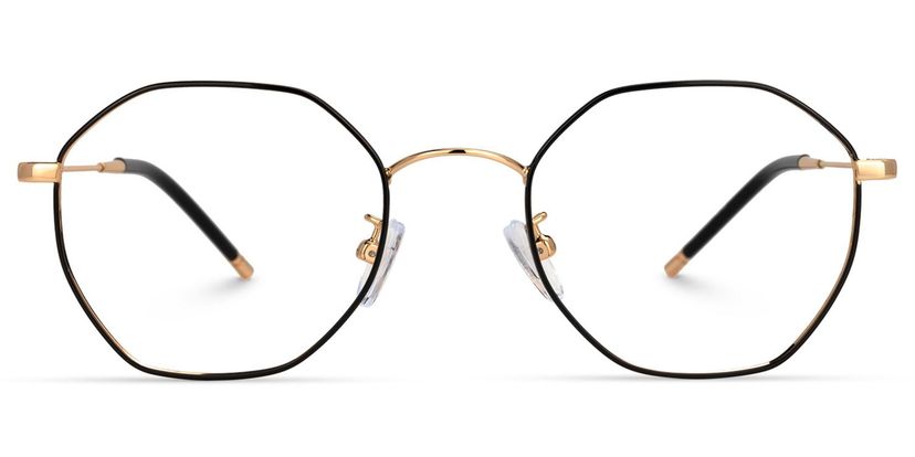 Reyes Black Geometric Glasses