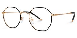Reyes Geometric Black Glasses1