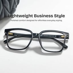 Contreras Square Black Glasses0