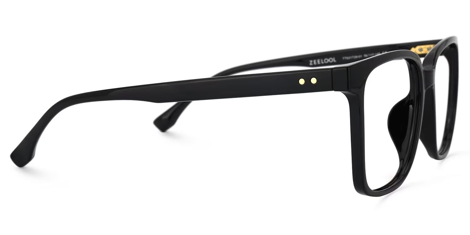 Contreras Square Black Glasses | Zeelool Glasses4