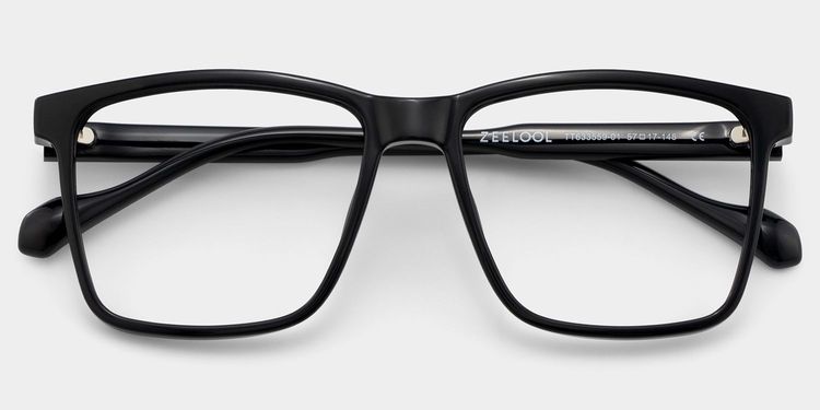 Burgos Square Black Glasses