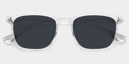Martinez Clear Square Sunglasses1