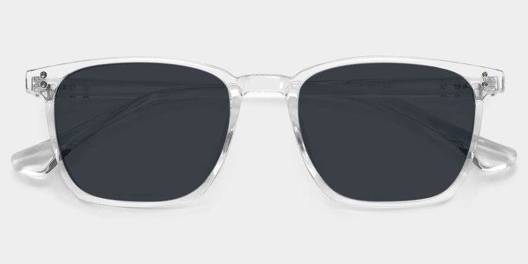 Martinez Clear Square Sunglasses