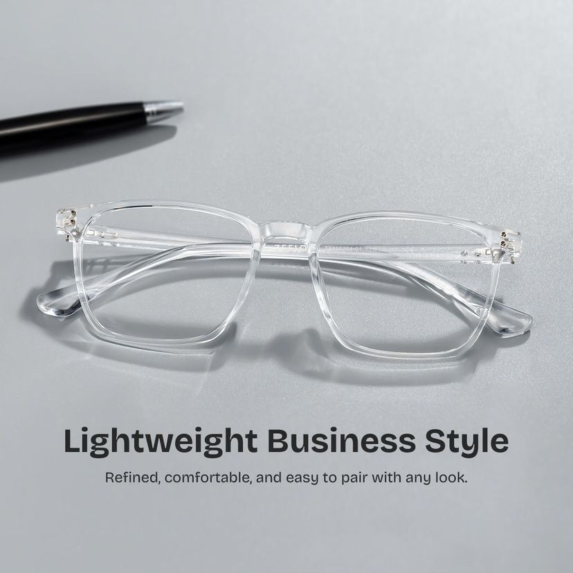 Martinez Square Clear Glasses