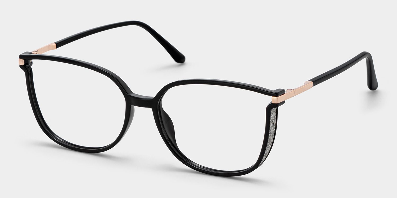 Rodz Square Black Frame Glasses with Prescription Lens | ZEELOOL4