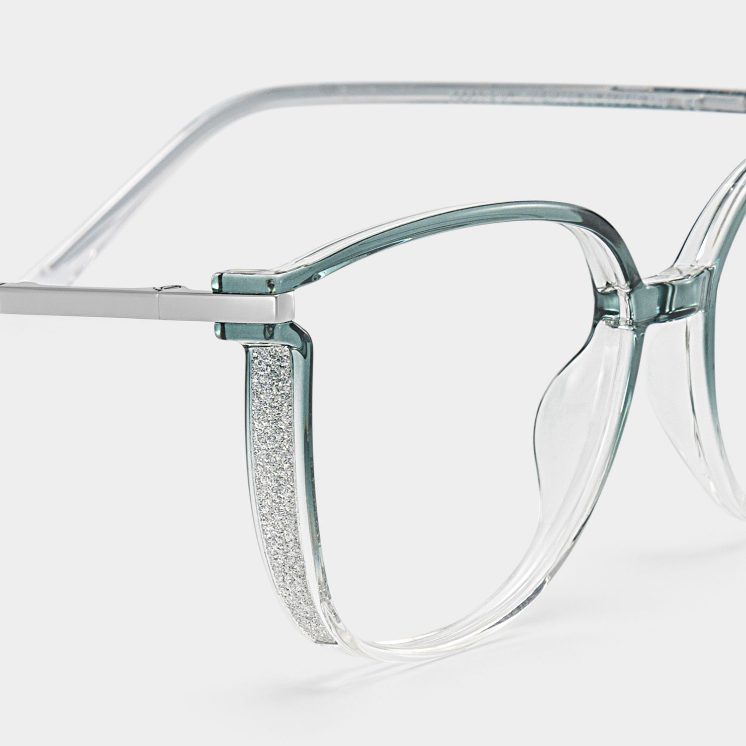 Rodz Sage Green Frame Glasses with Square Design | ZEELOOL4