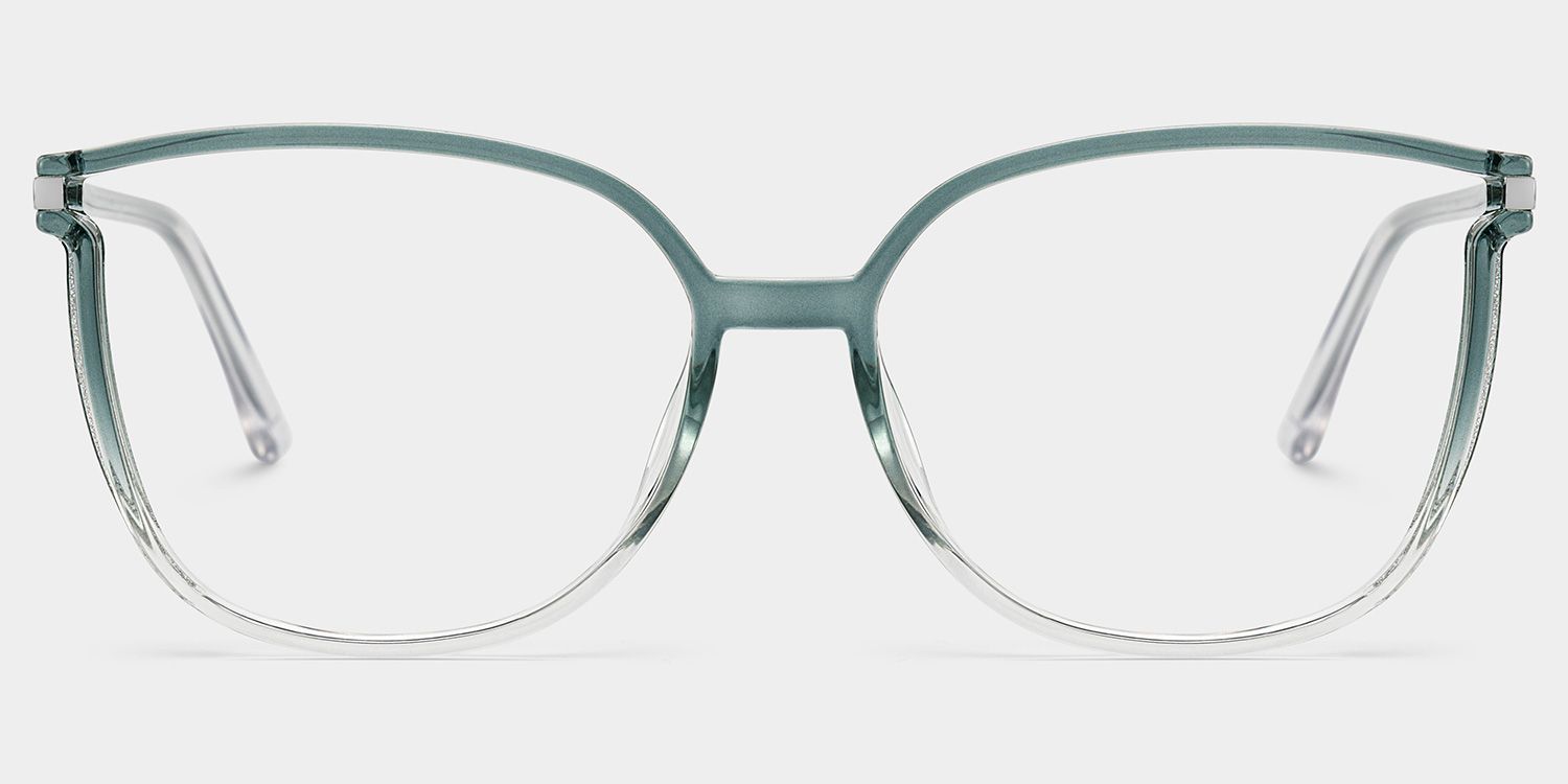 Rodz Sage Green Frame Glasses with Square Design | ZEELOOL0